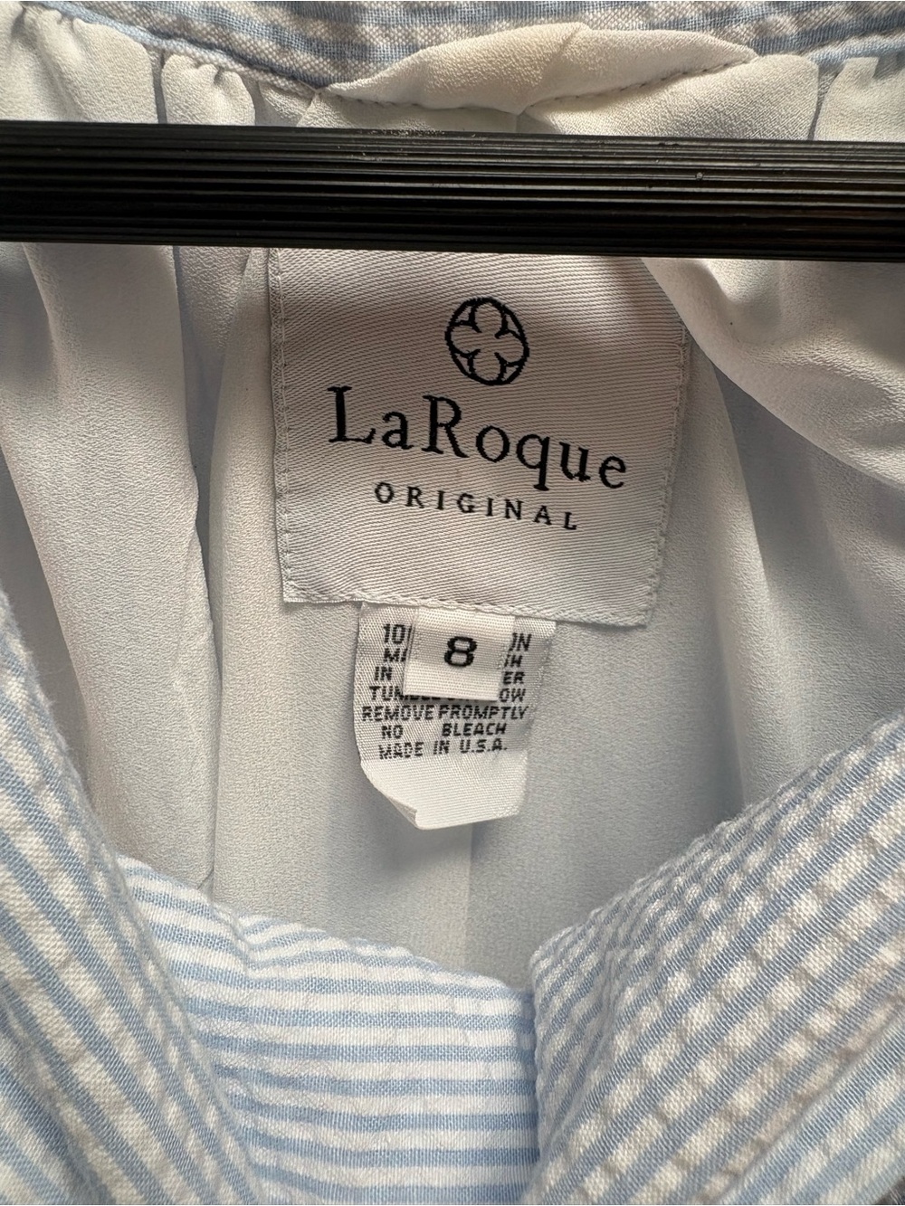 Laroque Light Blue Bow-Shoulder Sundress - Picture 2 of 5